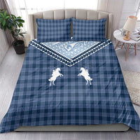 Aloha Hawaii Cowboys Paniolo Bedding Set Navy Blue Palaka LT7 - Polynesian Pride