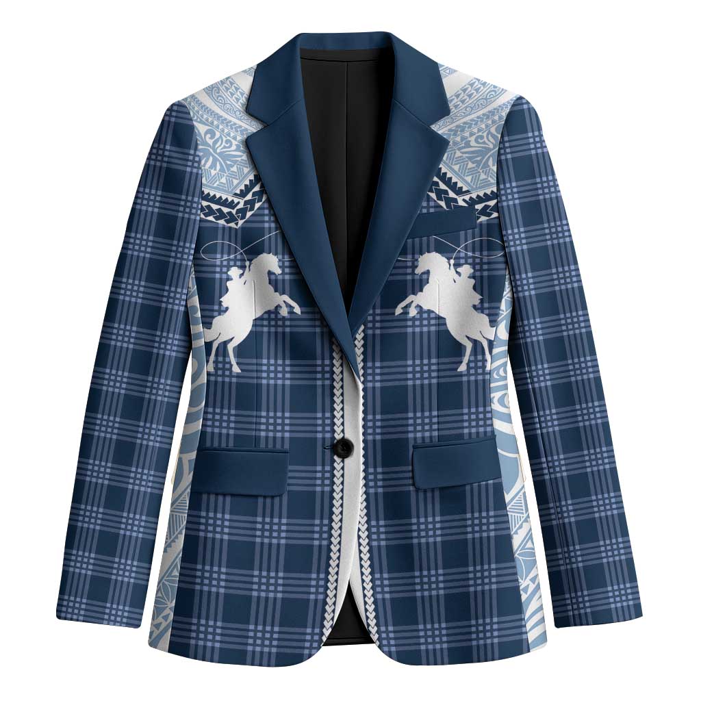 Aloha Hawaii Cowboys Paniolo Blazer Navy Blue Palaka LT7 Unisex Navy - Polynesian Pride