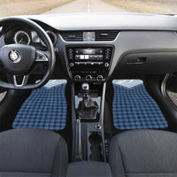 Aloha Hawaii Cowboys Paniolo Car Mats Navy Blue Palaka LT7 Set 2pcs - Front Navy - Polynesian Pride