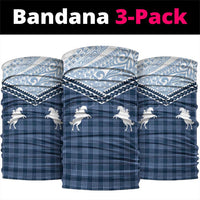 Aloha Hawaii Cowboys Paniolo Neck Gaiter Navy Blue Palaka LT7 package One Size: 25*50cm Navy - Polynesian Pride