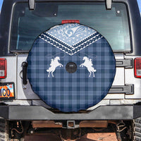 Aloha Hawaii Cowboys Paniolo Spare Tire Cover Navy Blue Palaka LT7 Navy - Polynesian Pride