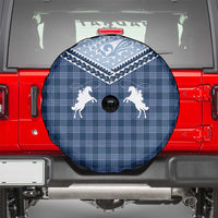 Aloha Hawaii Cowboys Paniolo Spare Tire Cover Navy Blue Palaka LT7 - Polynesian Pride