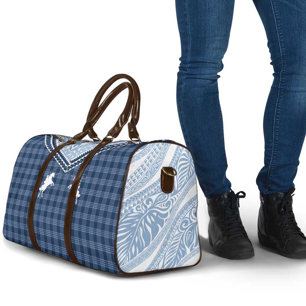 Aloha Hawaii Cowboys Paniolo Travel Bag Navy Blue Palaka LT7 - Polynesian Pride