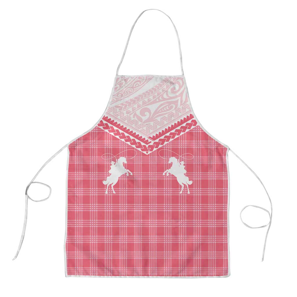Aloha Hawaii Cowboys Paniolo Apron Rose Palaka LT7 Pink - Polynesian Pride