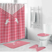 Aloha Hawaii Cowboys Paniolo Bathroom Set Rose Palaka LT7 Bathroom Set (4 pcs) Pink - Polynesian Pride