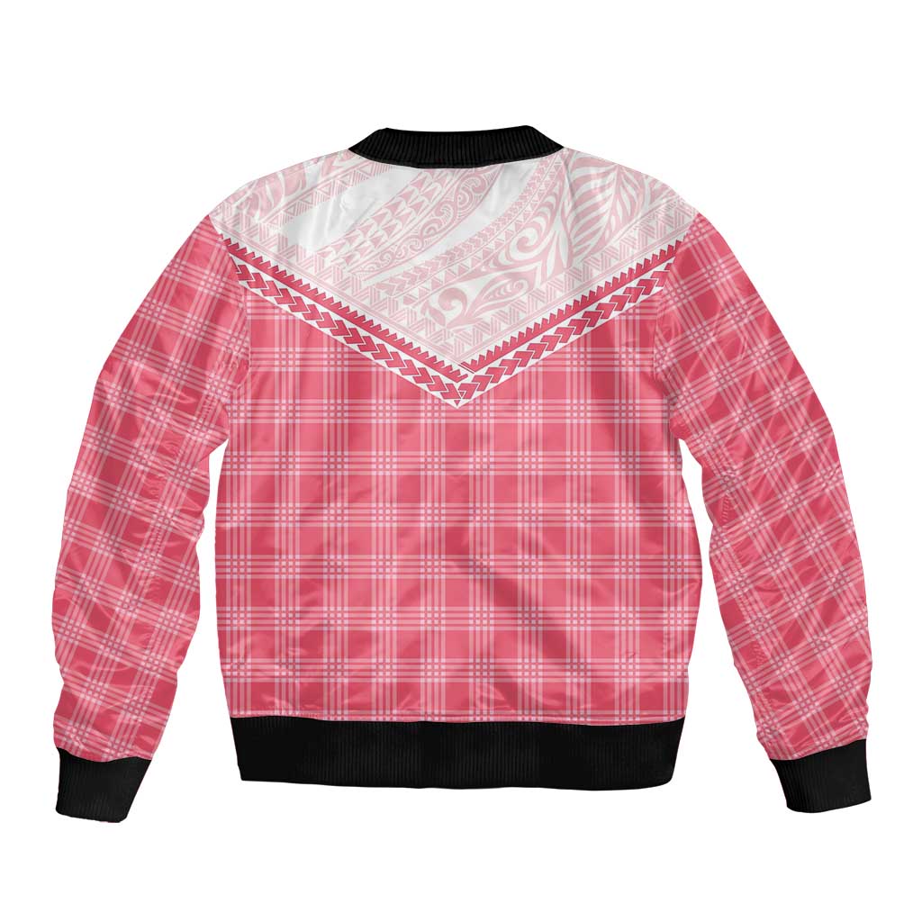 Aloha Hawaii Cowboys Paniolo Bomber Jacket Rose Palaka LT7 - Polynesian Pride