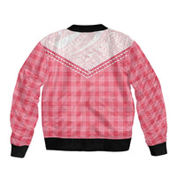 Aloha Hawaii Cowboys Paniolo Bomber Jacket Rose Palaka LT7 - Polynesian Pride