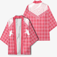 Aloha Hawaii Cowboys Paniolo Kimono Rose Palaka LT7 - Polynesian Pride