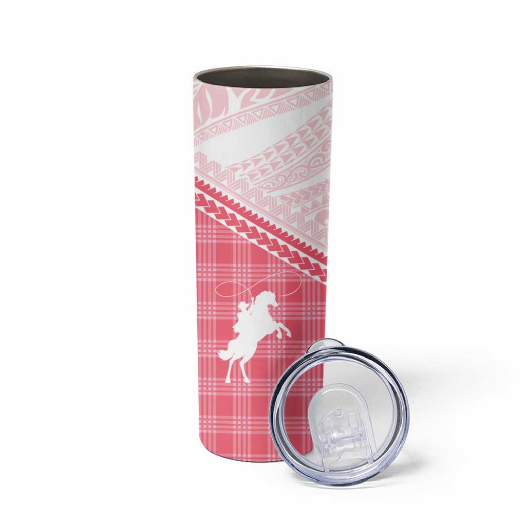 Aloha Hawaii Cowboys Paniolo Skinny Tumbler Rose Palaka LT7 - Polynesian Pride