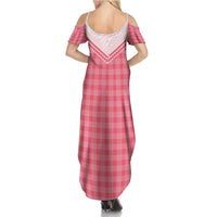 Aloha Hawaii Cowboys Paniolo Summer Maxi Dress Rose Palaka LT7 - Polynesian Pride