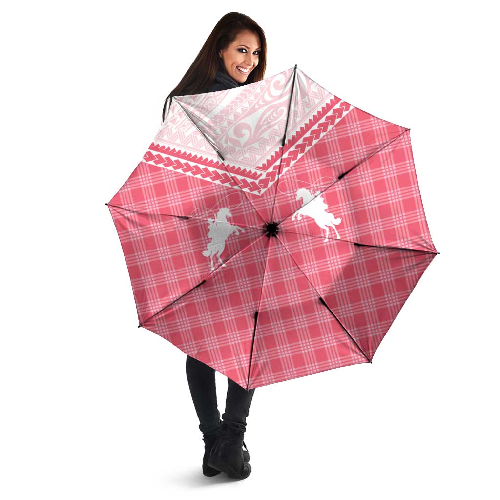 Aloha Hawaii Cowboys Paniolo Umbrella Rose Palaka LT7 - Polynesian Pride