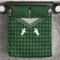Aloha Hawaii Cowboys Paniolo Bedding Set Forest Green Palaka LT7 Dark Green - Polynesian Pride