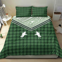 Aloha Hawaii Cowboys Paniolo Bedding Set Forest Green Palaka LT7 - Polynesian Pride