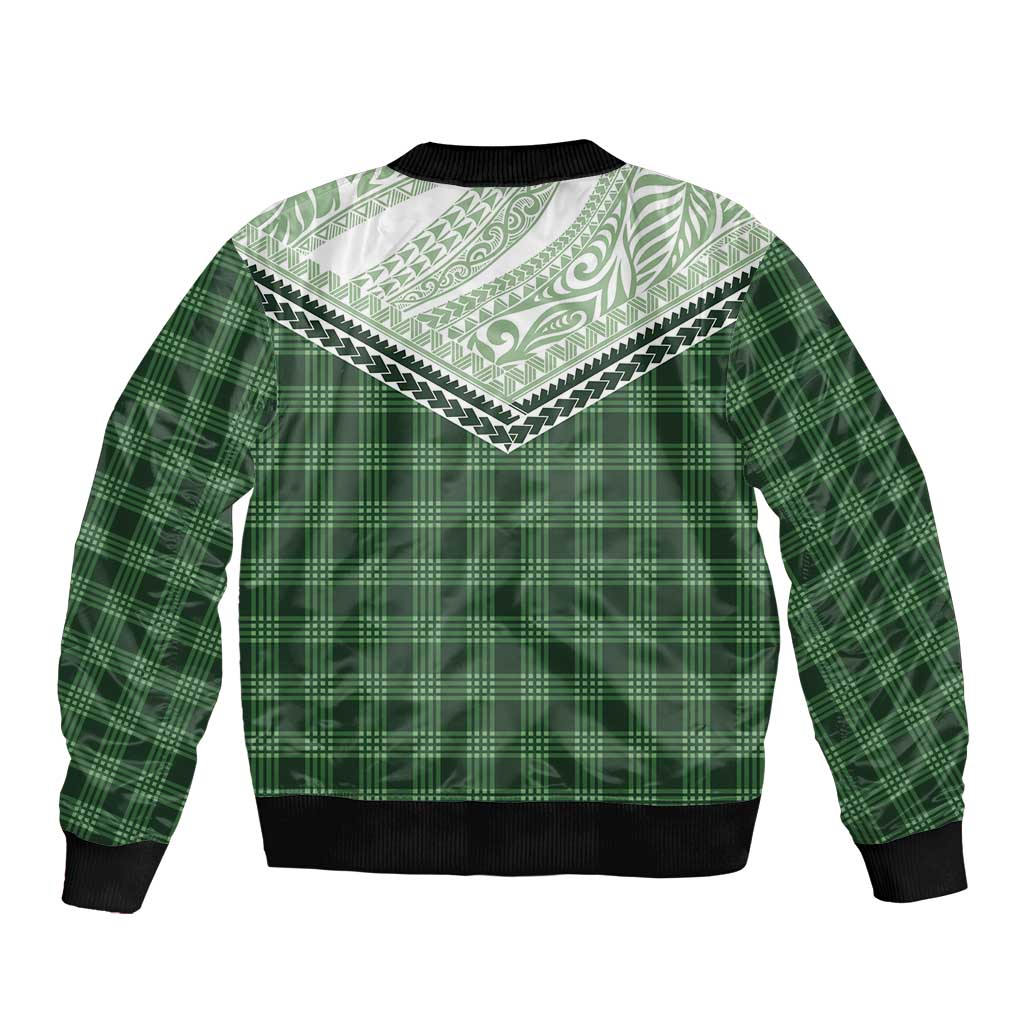 Aloha Hawaii Cowboys Paniolo Bomber Jacket Forest Green Palaka LT7 - Polynesian Pride