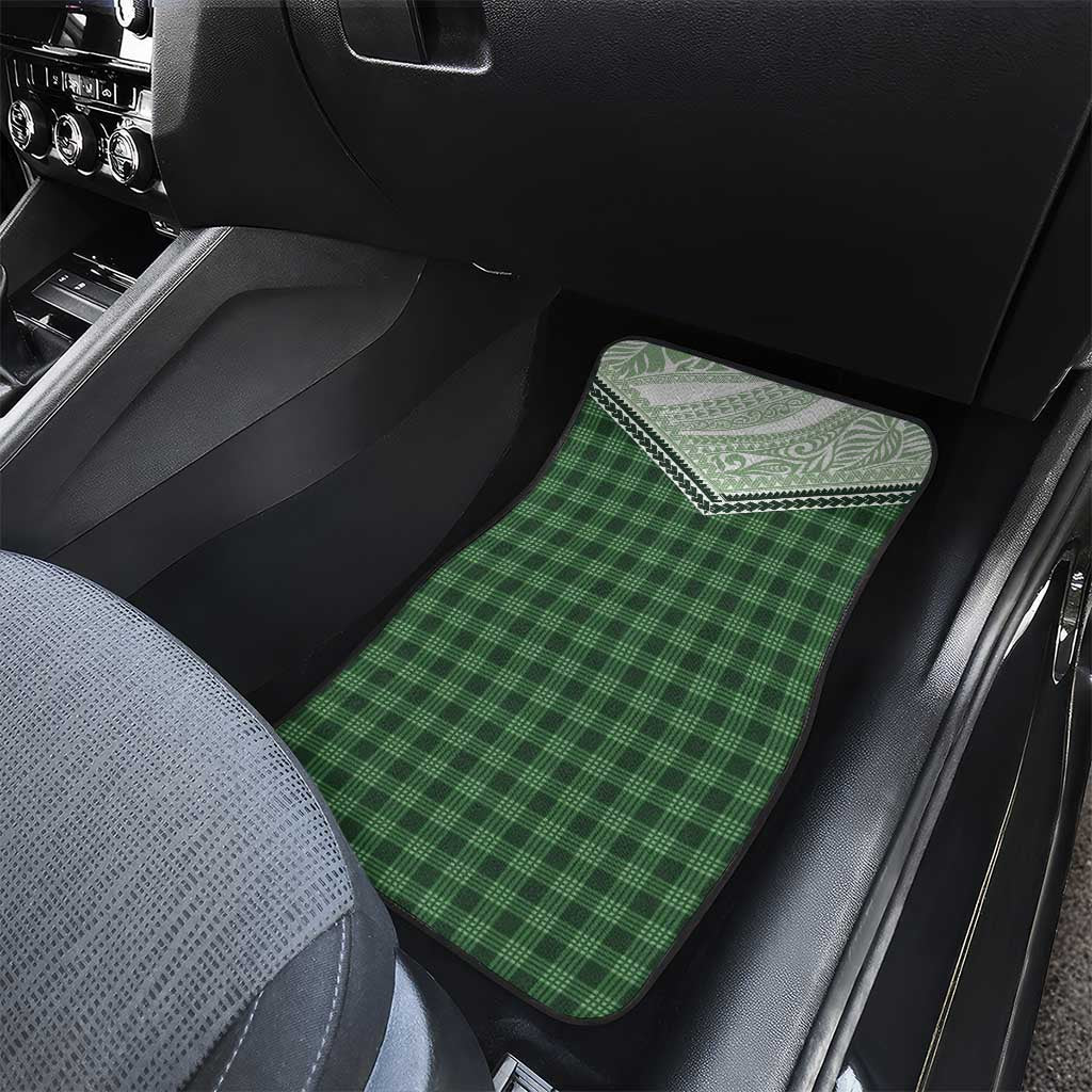 Aloha Hawaii Cowboys Paniolo Car Mats Forest Green Palaka LT7 - Polynesian Pride