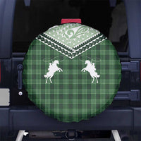 Aloha Hawaii Cowboys Paniolo Spare Tire Cover Forest Green Palaka LT7 No hole Dark Green - Polynesian Pride
