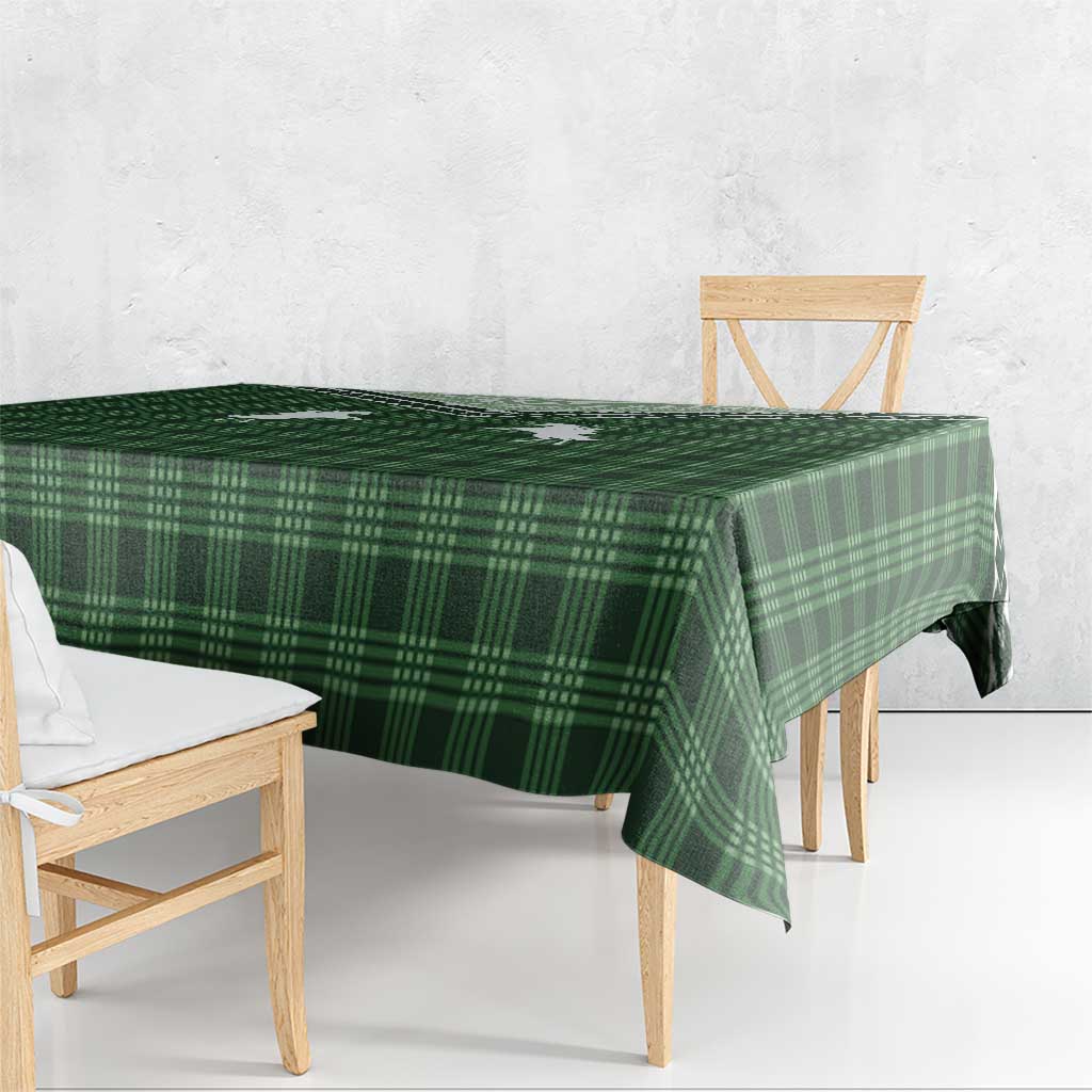 Aloha Hawaii Cowboys Paniolo Tablecloth Forest Green Palaka LT7 - Polynesian Pride