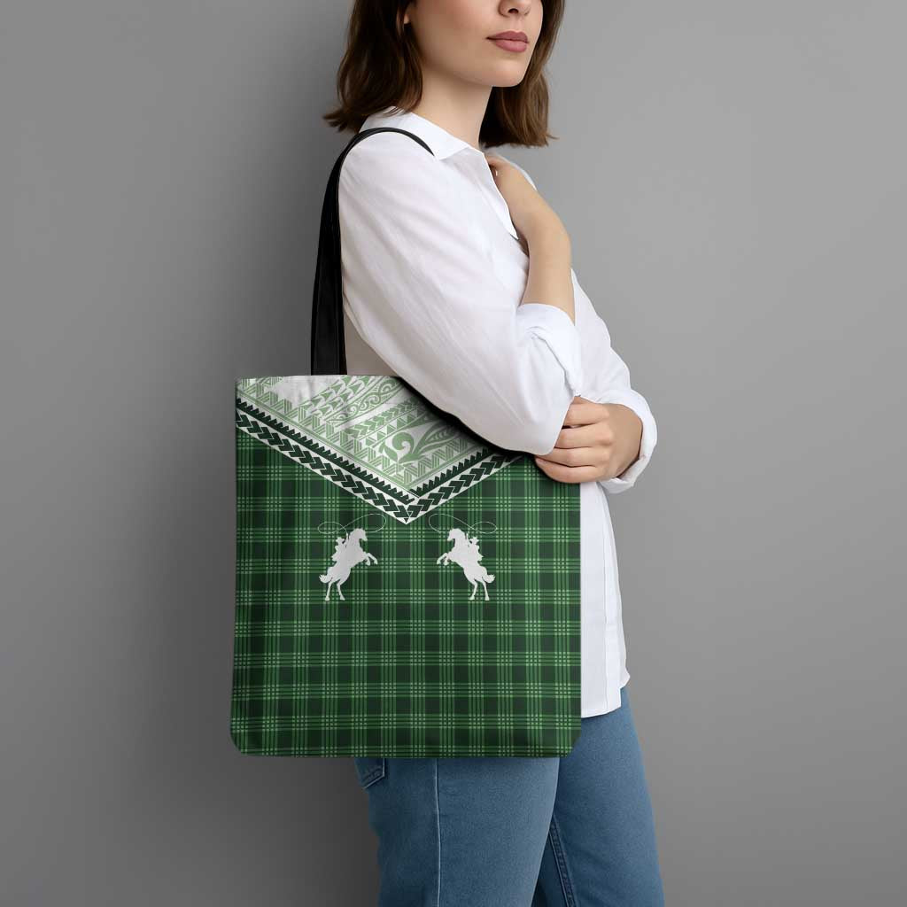 Aloha Hawaii Cowboys Paniolo Tote Bag Forest Green Palaka LT7 - Polynesian Pride