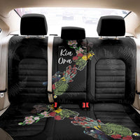 Kia Ora New Zealand Floral Back Car Seat Cover Black LT7 - Polynesian Pride