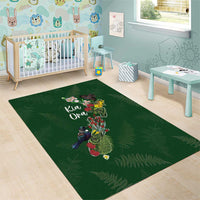 Kia Ora New Zealand Floral Area Rug Sage Green LT7 - Polynesian Pride