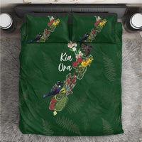 Kia Ora New Zealand Floral Bedding Set Sage Green LT7 Sage Green - Polynesian Pride