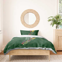 Kia Ora New Zealand Floral Bedding Set Sage Green LT7 - Polynesian Pride