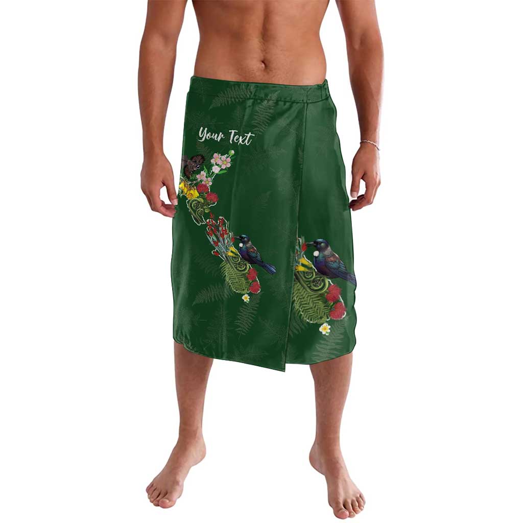 Kia Ora New Zealand Floral Personalized Lavalava Sage Green LT7 Sage Green - Polynesian Pride