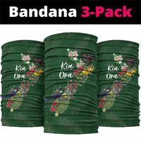 Kia Ora New Zealand Floral Neck Gaiter Sage Green LT7 package One Size: 25*50cm Sage Green - Polynesian Pride