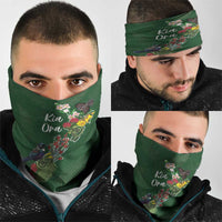 Kia Ora New Zealand Floral Neck Gaiter Sage Green LT7 - Polynesian Pride