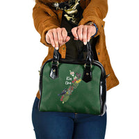 Kia Ora New Zealand Floral Shoulder Handbag Sage Green LT7 One Size Sage Green - Polynesian Pride