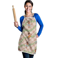 Beige Palaka Hula Girls Seamless Hawaii Aloha Apron LT7 - Polynesian Pride