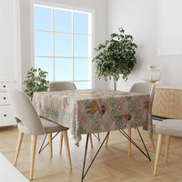 Beige Palaka Hula Girls Seamless Hawaii Aloha Tablecloth LT7 - Polynesian Pride