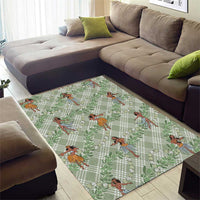 Mint Palaka Hula Girls Seamless Hawaii Aloha Area Rug LT7 - Polynesian Pride