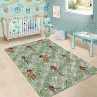 Mint Palaka Hula Girls Seamless Hawaii Aloha Area Rug LT7 - Polynesian Pride