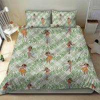 Mint Palaka Hula Girls Seamless Hawaii Aloha Bedding Set LT7 - Polynesian Pride