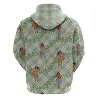 Mint Palaka Hula Girls Seamless Hawaii Aloha Hoodie LT7 - Polynesian Pride
