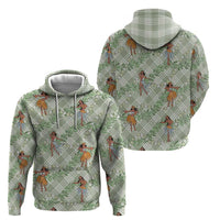 Mint Palaka Hula Girls Seamless Hawaii Aloha Hoodie LT7 - Polynesian Pride