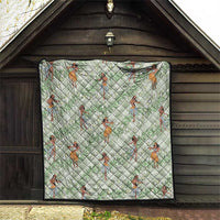 Mint Palaka Hula Girls Seamless Hawaii Aloha Quilt LT7 - Polynesian Pride