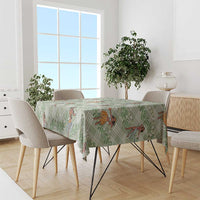 Mint Palaka Hula Girls Seamless Hawaii Aloha Tablecloth LT7 - Polynesian Pride