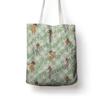 Mint Palaka Hula Girls Seamless Hawaii Aloha Tote Bag LT7 - Polynesian Pride