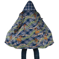 Navy Blue Palaka Hula Girls Seamless Hawaii Aloha Cloak LT7 Unisex Navy Blue - Polynesian Pride