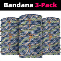 Navy Blue Palaka Hula Girls Seamless Hawaii Aloha Neck Gaiter LT7 package One Size: 25*50cm Navy Blue - Polynesian Pride
