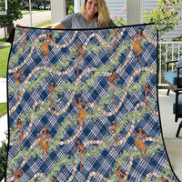 Navy Blue Palaka Hula Girls Seamless Hawaii Aloha Quilt LT7 Navy Blue - Polynesian Pride