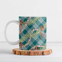 Teal Palaka Hula Girls Seamless Hawaii Aloha Ceramic Mug LT7 Teal - Polynesian Pride