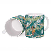 Teal Palaka Hula Girls Seamless Hawaii Aloha Ceramic Mug LT7 - Polynesian Pride