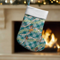 Teal Palaka Hula Girls Seamless Hawaii Aloha Christmas Stocking LT7 Set of 2 Teal - Polynesian Pride