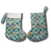 Teal Palaka Hula Girls Seamless Hawaii Aloha Christmas Stocking LT7 - Polynesian Pride
