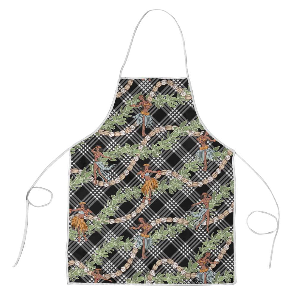 Sable Palaka Hula Girls Seamless Hawaii Aloha Apron LT7 Black - Polynesian Pride