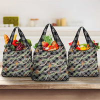 Sable Palaka Hula Girls Seamless Hawaii Aloha Grocery Bag LT7 3-pack One Size Black - Polynesian Pride