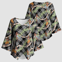 Sable Palaka Hula Girls Seamless Hawaii Aloha Kimono Sleeve Blouse LT7 - Polynesian Pride